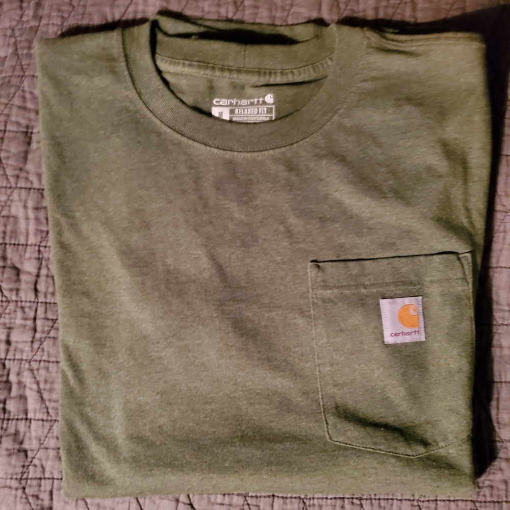 Carhartt Olive Green Pocket Tee